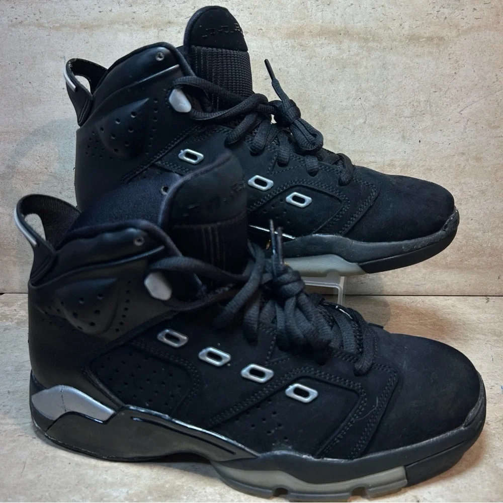 Size 8 Air Jordan 6-17-23 Black Metallic‎ Silver Mens DC7330 001 Shoes Sneakers